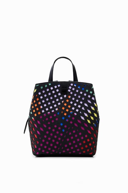 Small geometric backpack