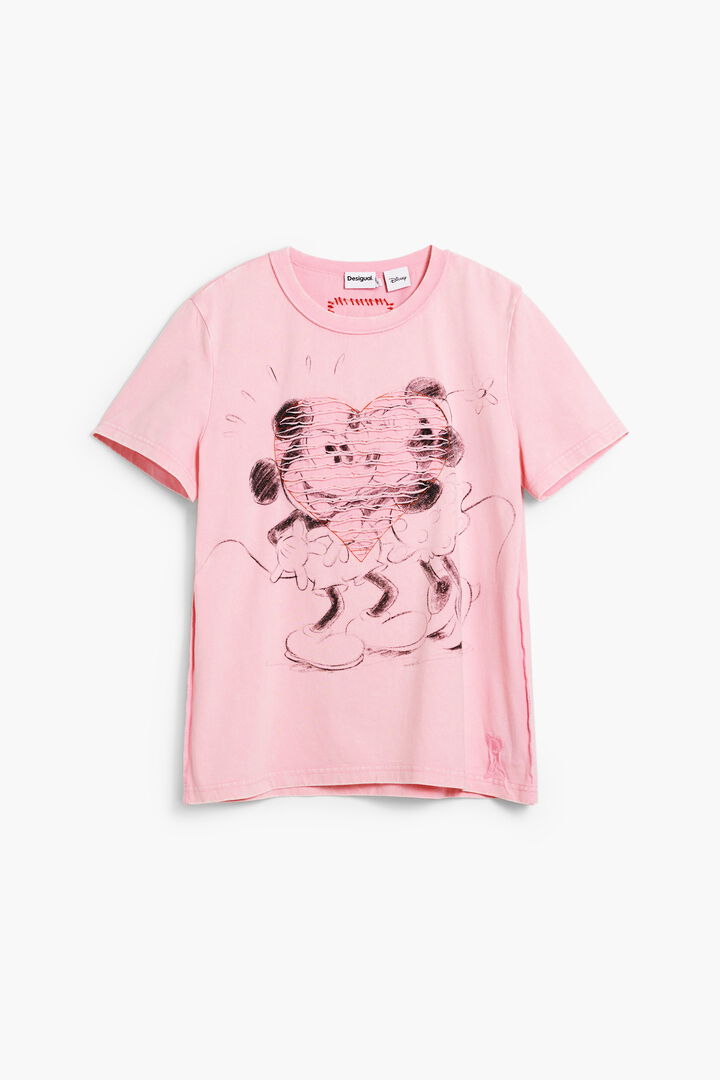 T-shirt hart Mickey en Minnie Mouse&trade; | Desigual