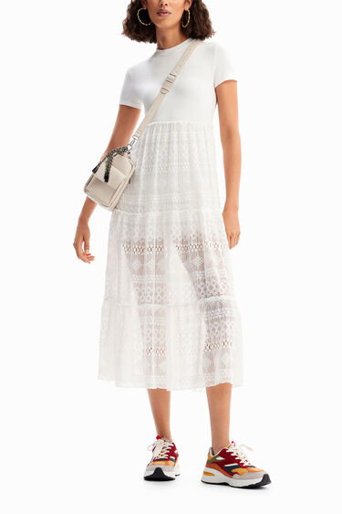 Tüll midi ruha | Desigual