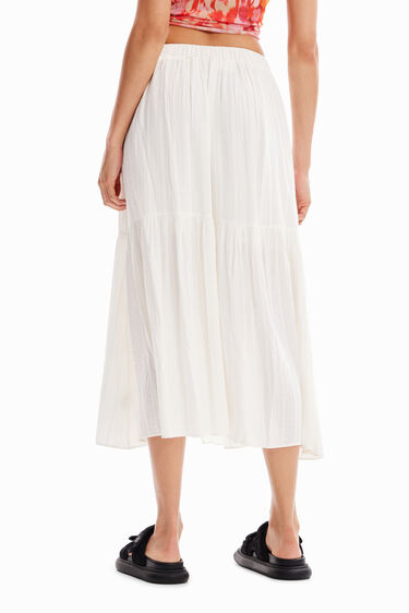 Falda midi textura | Desigual