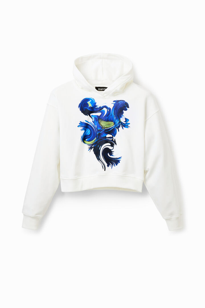 Short arty hoodie | Desigual