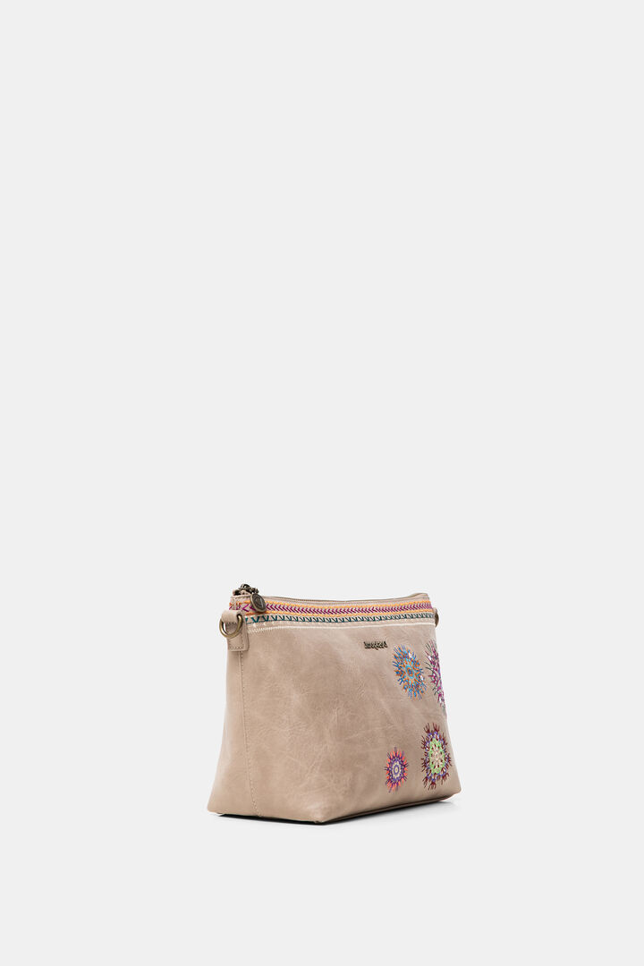 Borsa a tracolla con mandala ricamati | Desigual
