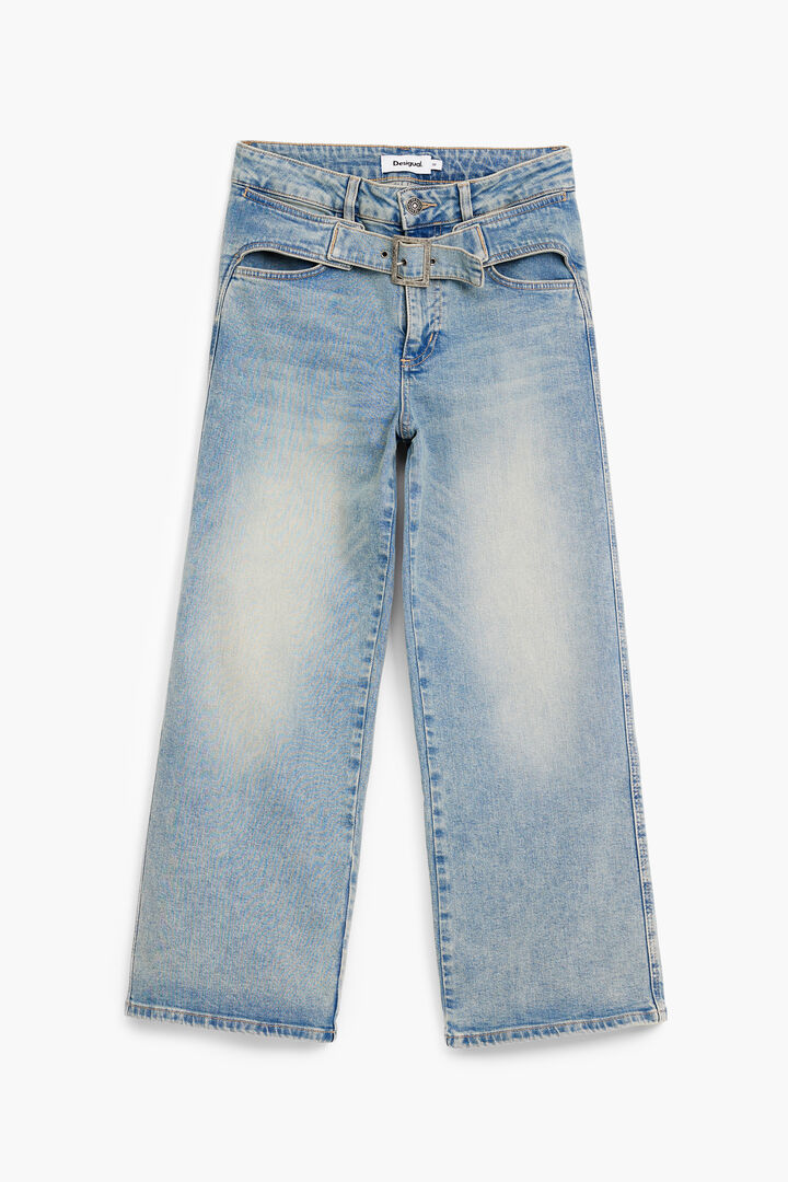 Vaquero culotte cinturón | Desigual