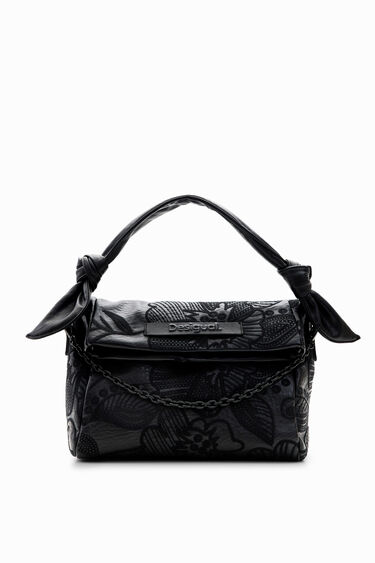 Midsize floral embroidery bag | Desigual