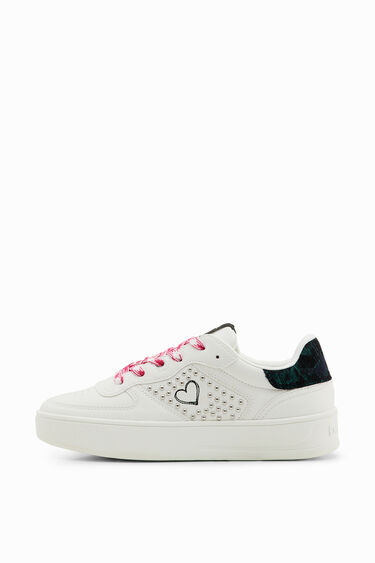 Sneakers plataforma corazón | Desigual