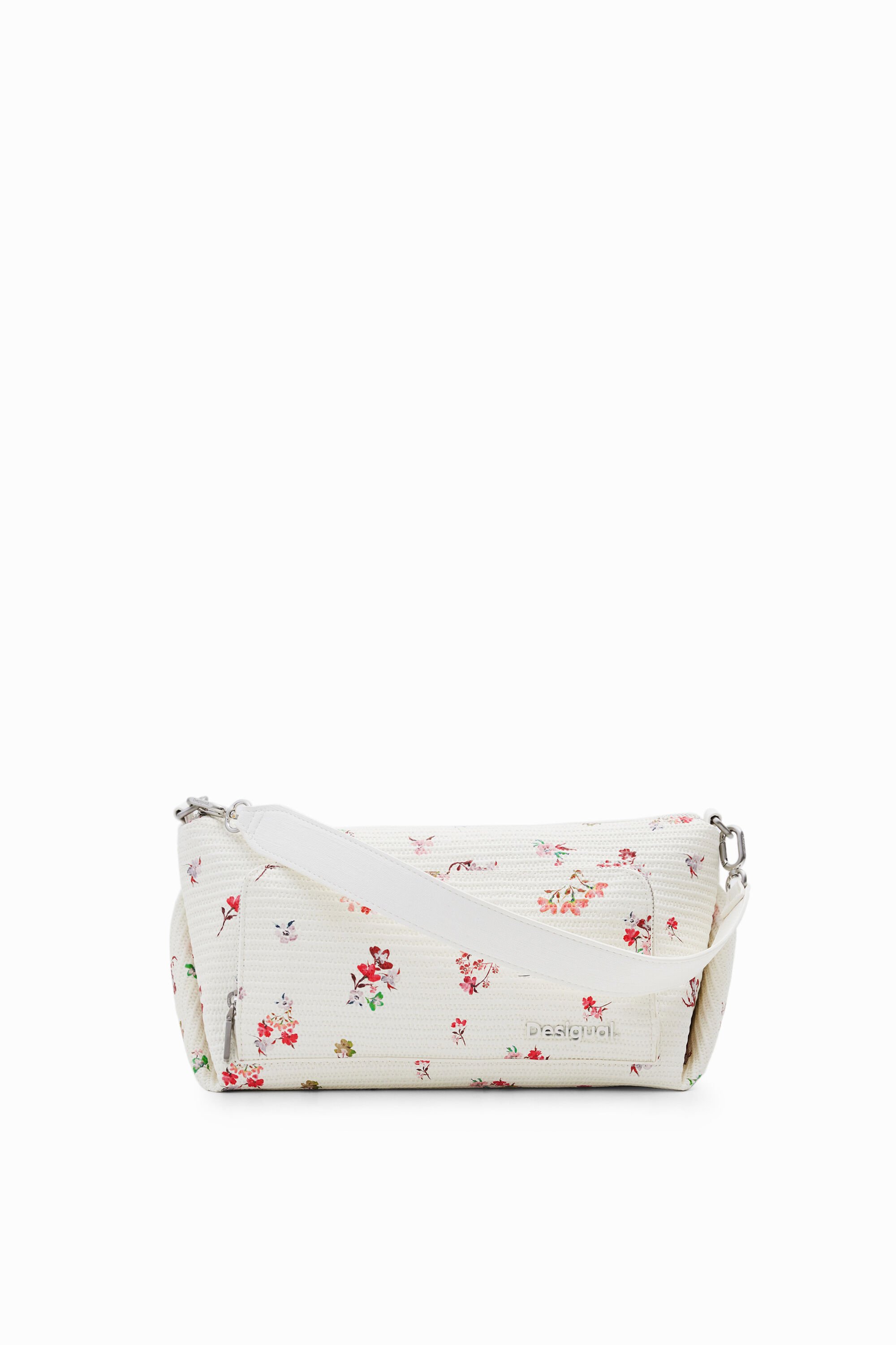 M textured floral bag