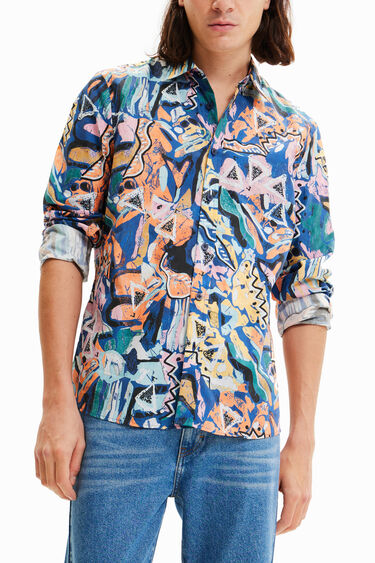 Arty long-sleeve shirt | Desigual