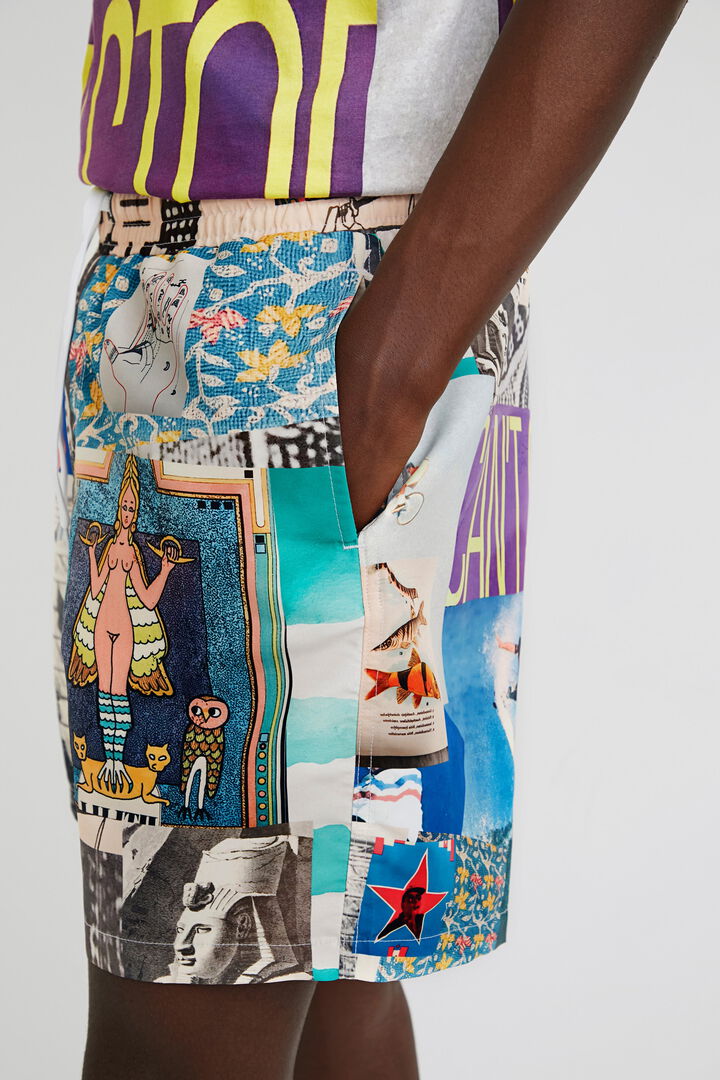 Printed swim shorts | Desigual
