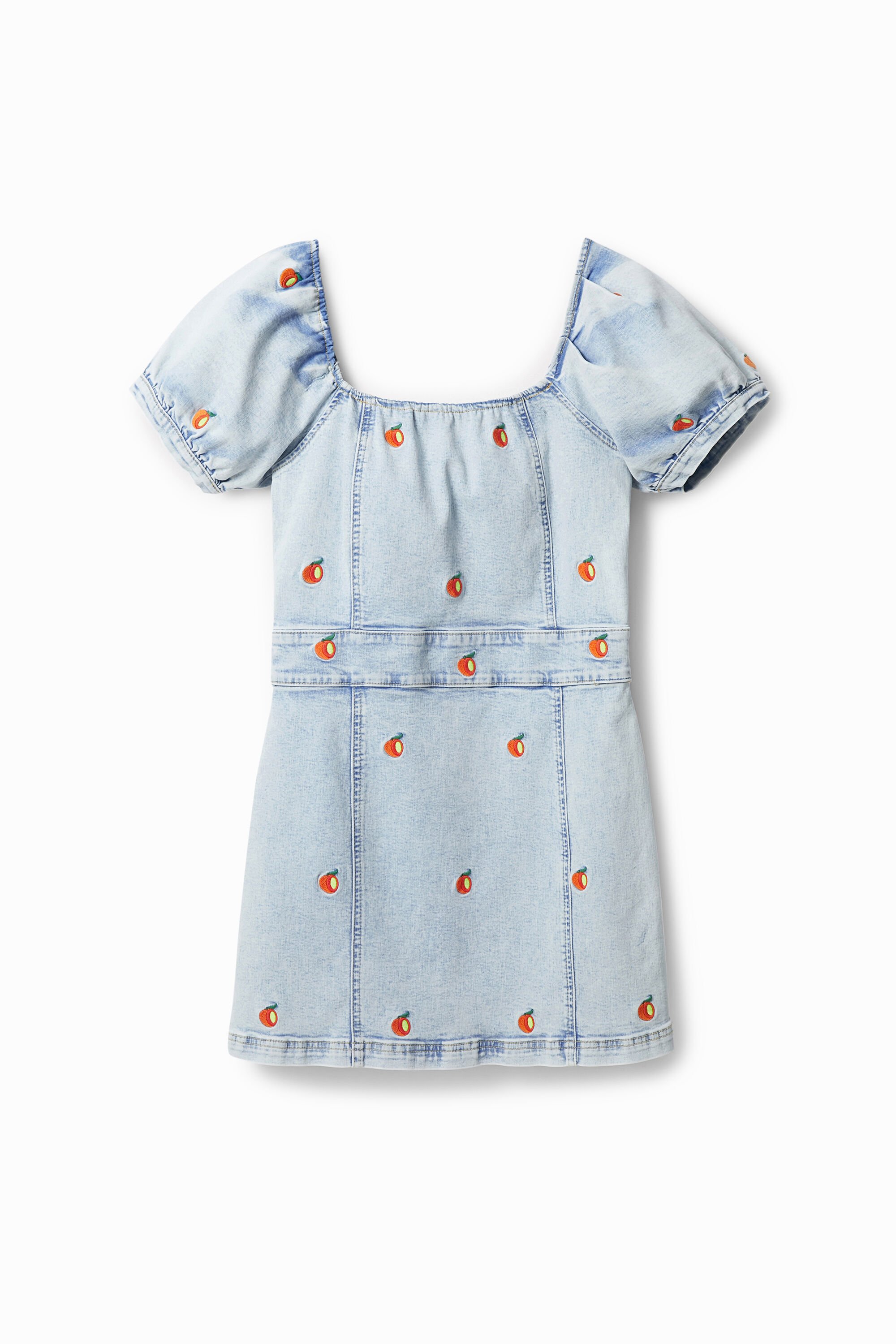 Kurzes Denim-Kleid Slim Fit