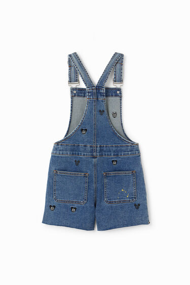 Korte denim tuinbroek van Mickey Mouse | Desigual