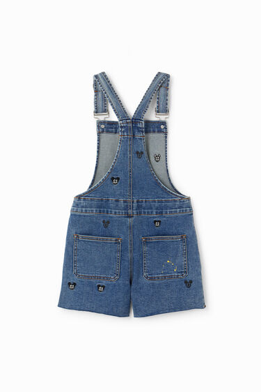 Disney's Mickey Mouse denim dungaree shorts | Desigual