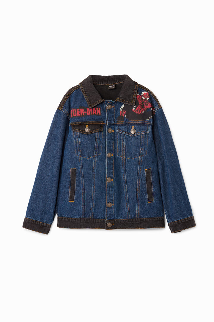 Spiderman trucker denim jacket