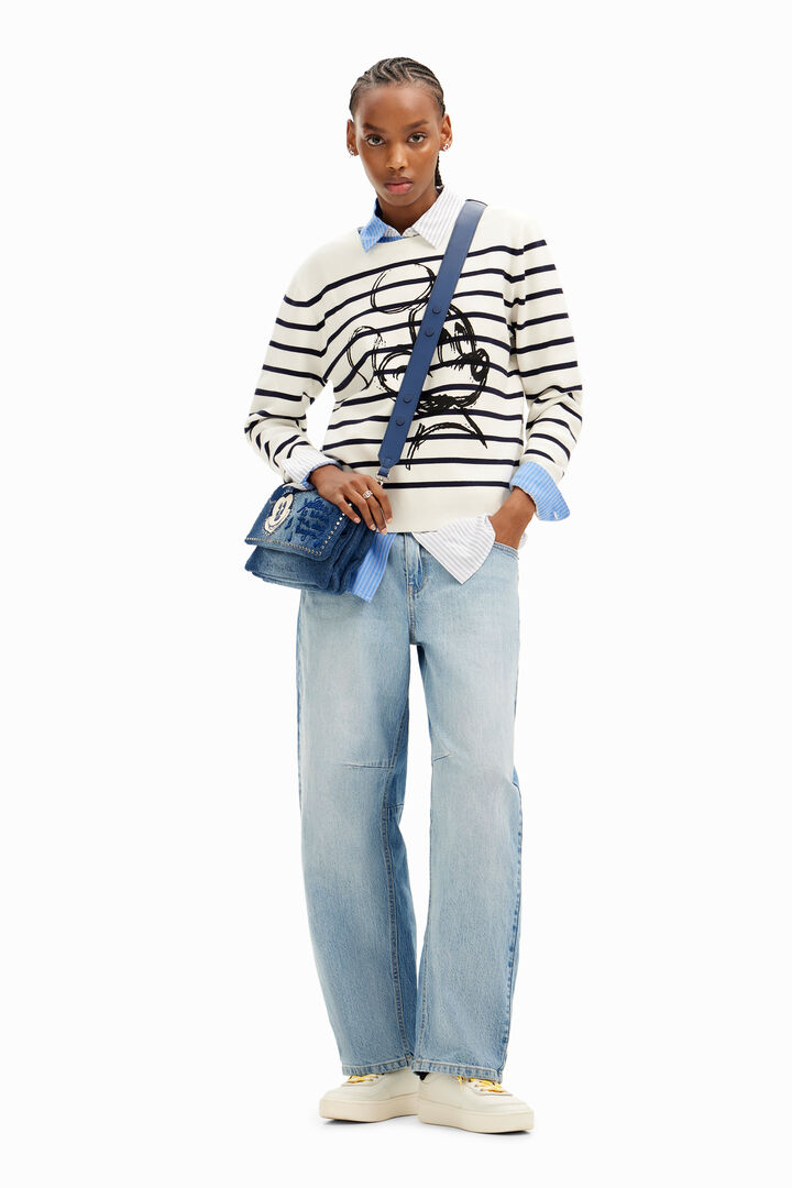 Striped Mickey Mouse pullover | Desigual