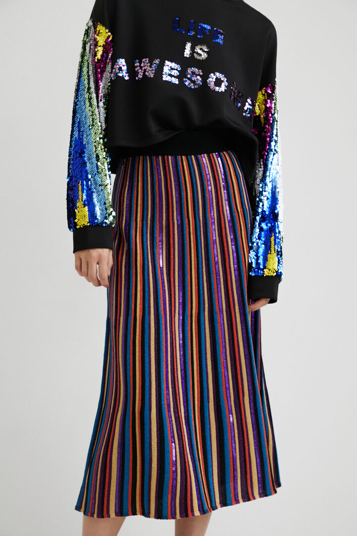 Falda midi rayas | Desigual