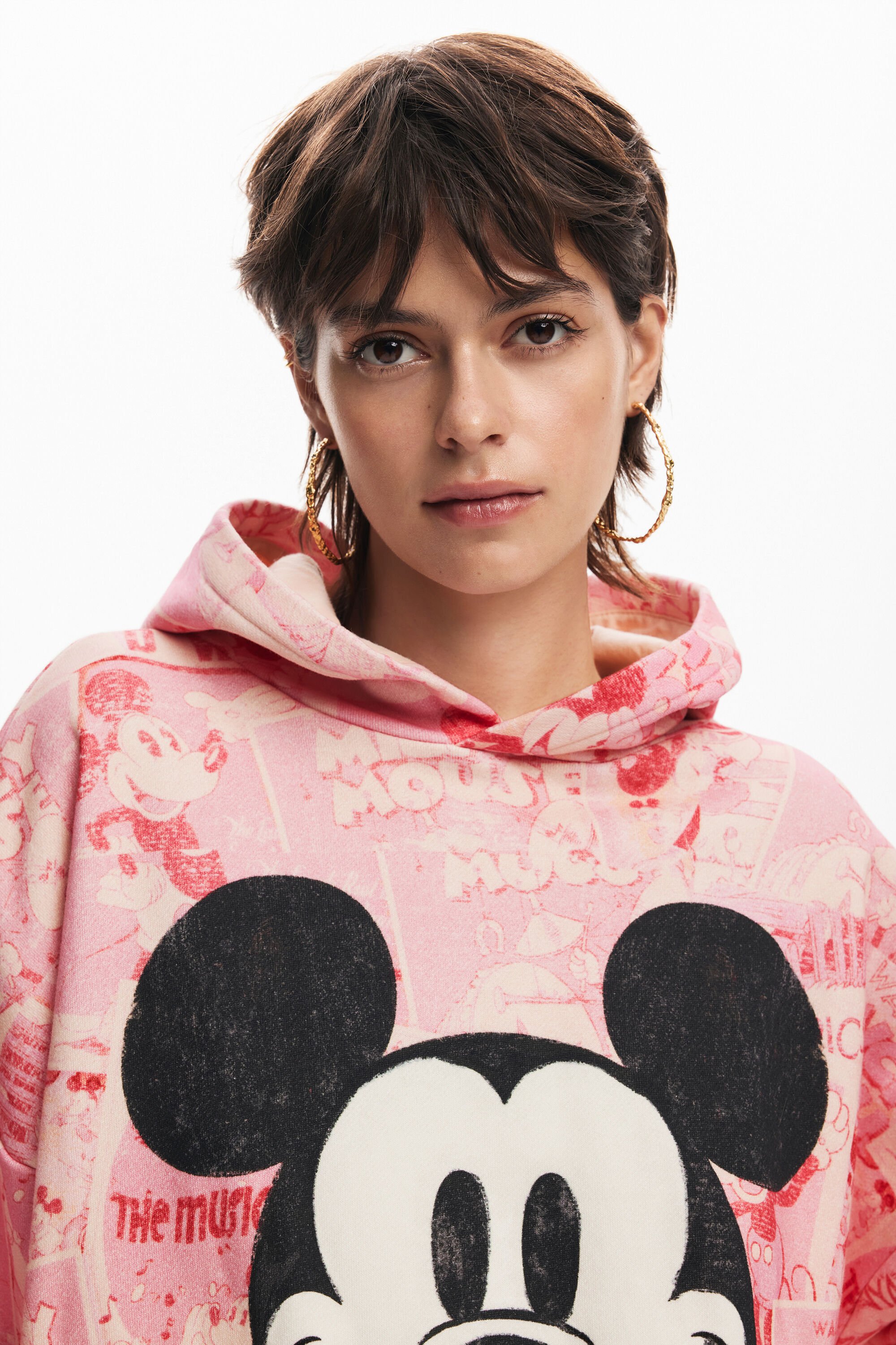Mickey Mouse hoodie with drawstring