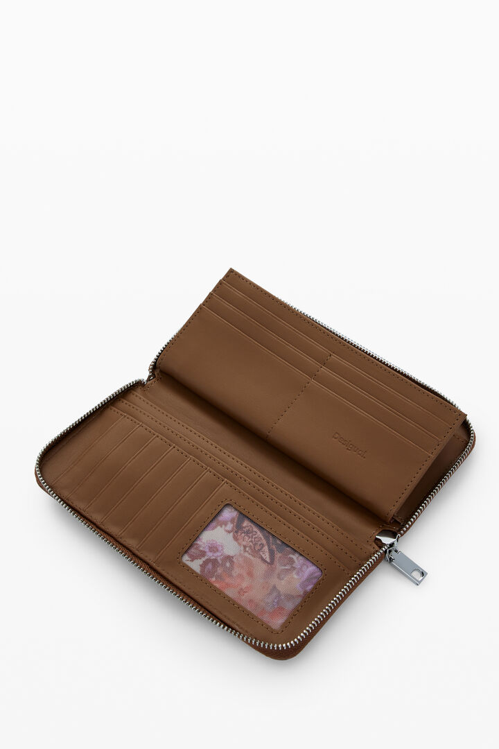 Portafoglio traforato con borchie grande | Desigual