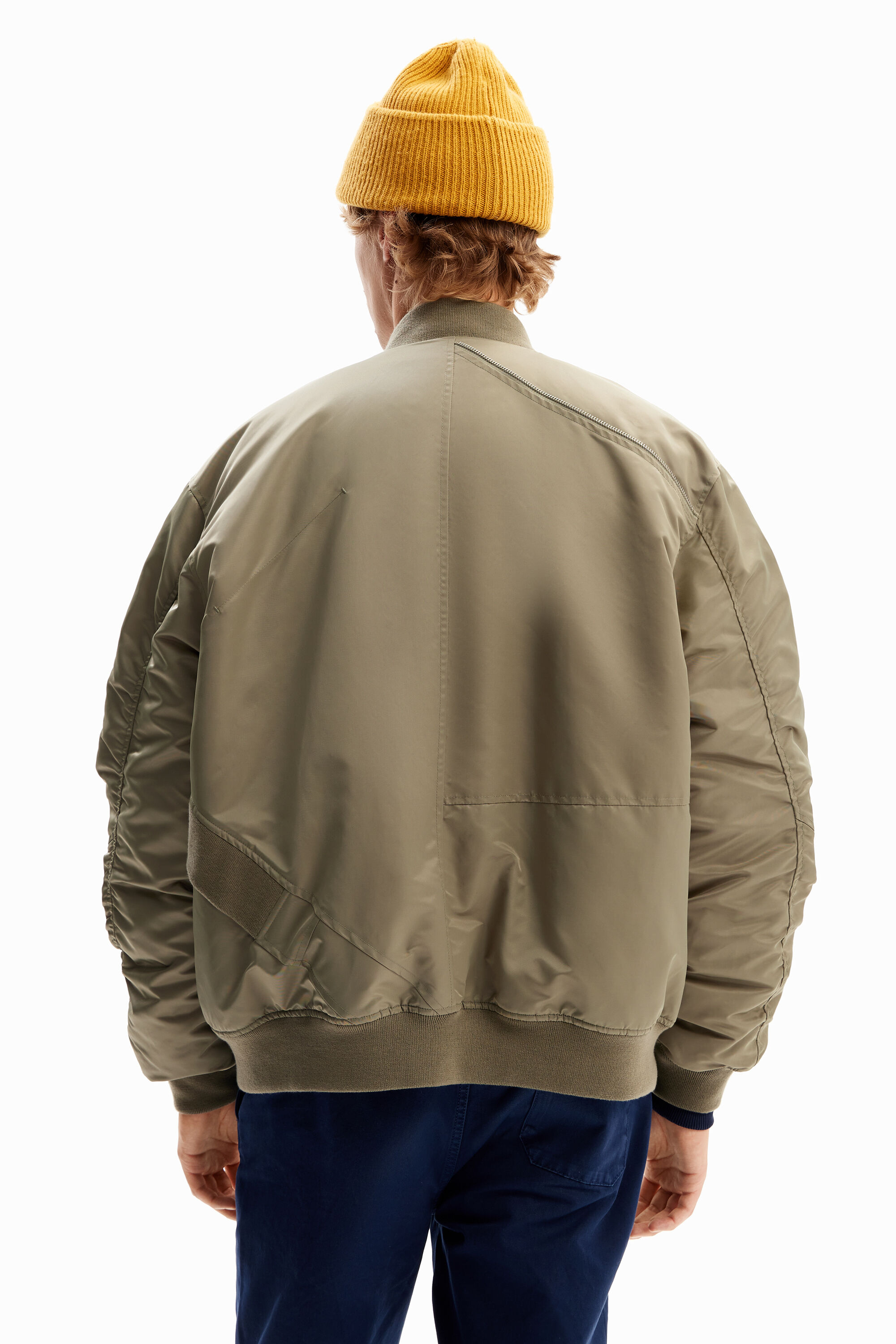 Reversible bomber jacket