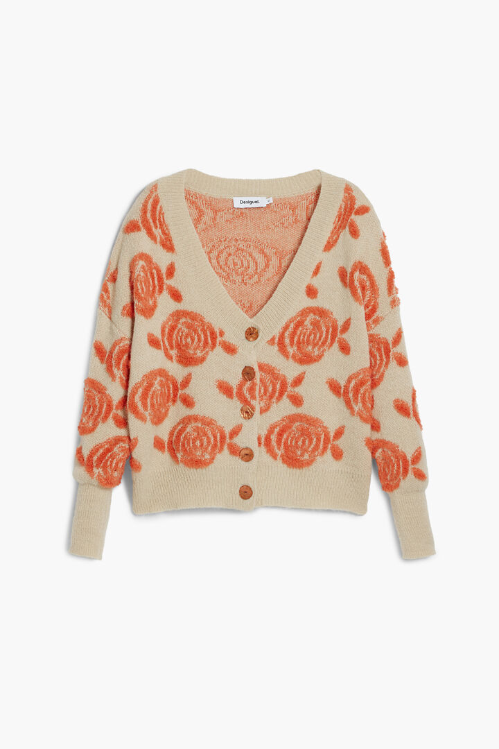 Pink button sweater | Desigual
