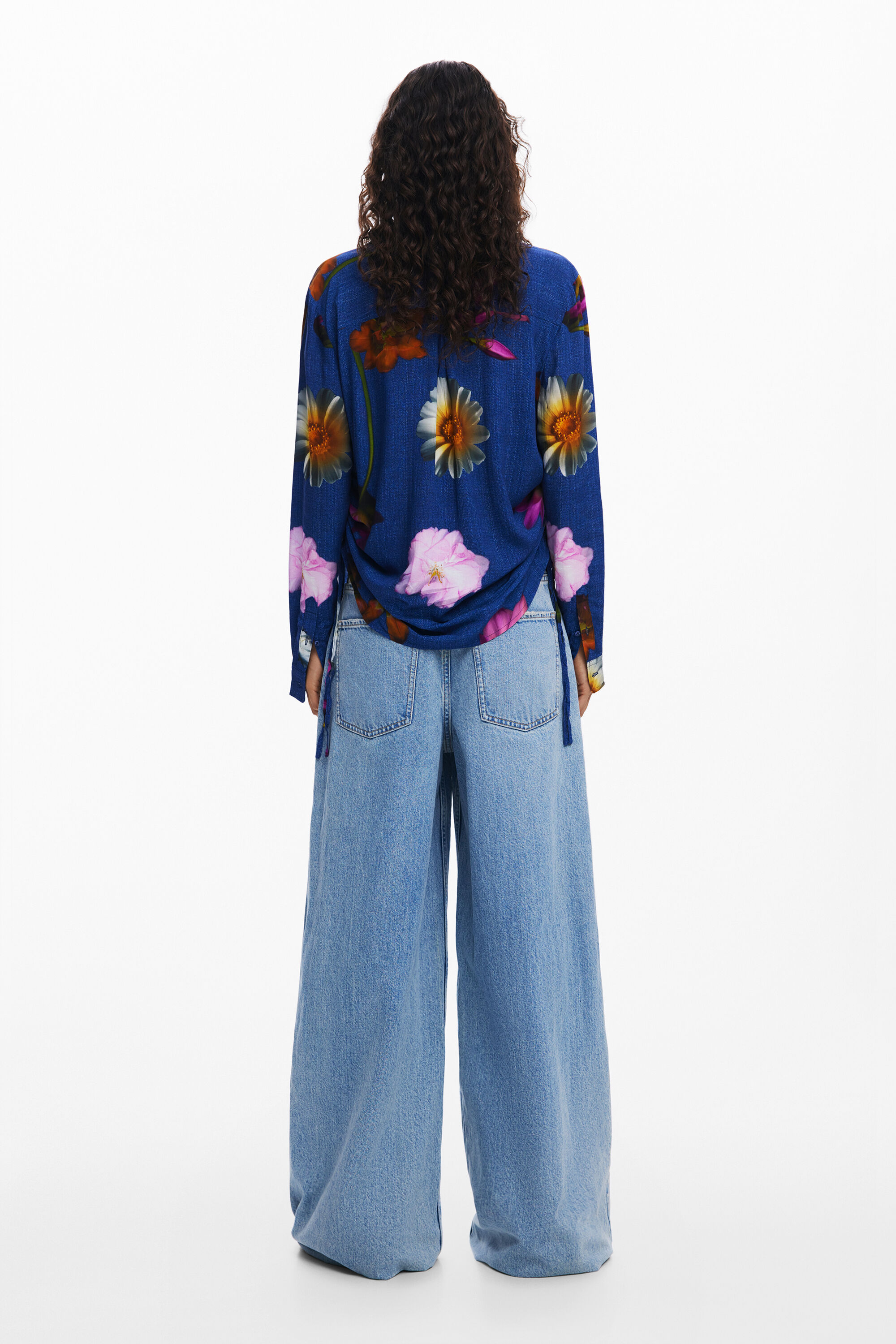 Desigual 花柄シャツ In Blue