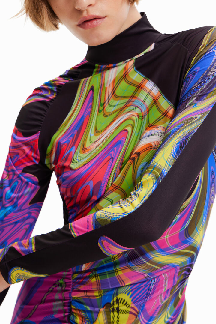 María Escoté slim midi dress | Desigual