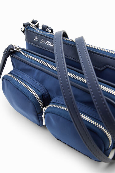 Bolso mini nylon bolsillos | Desigual