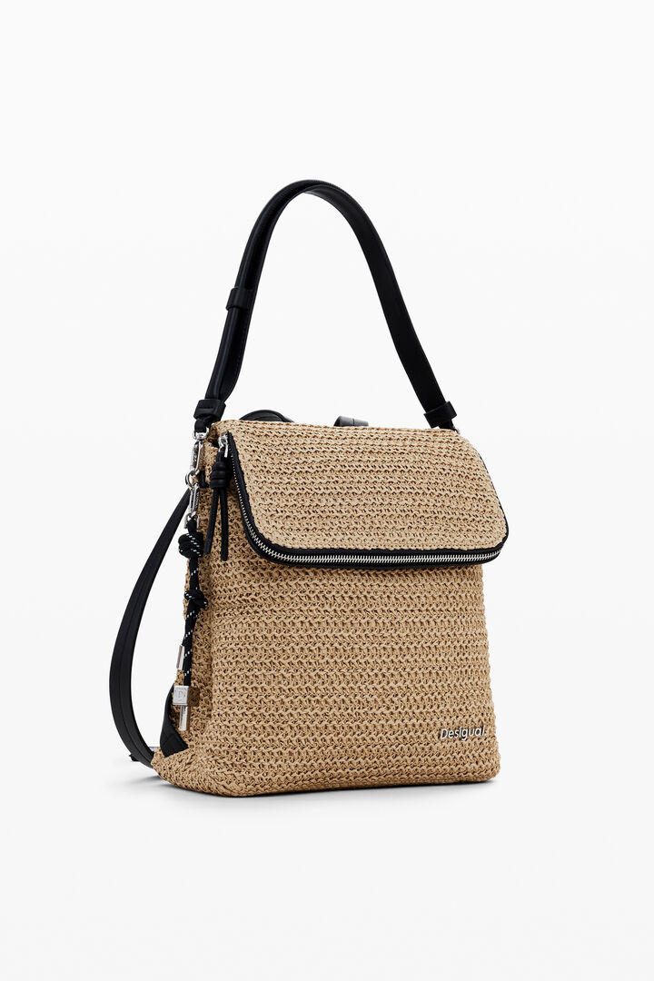 Small raffia backpack | Desigual