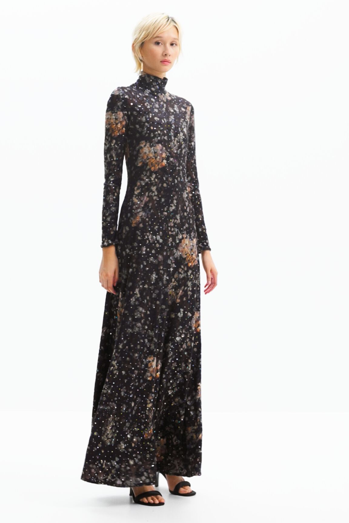 Women s Elysia long velvet dress I Desigual