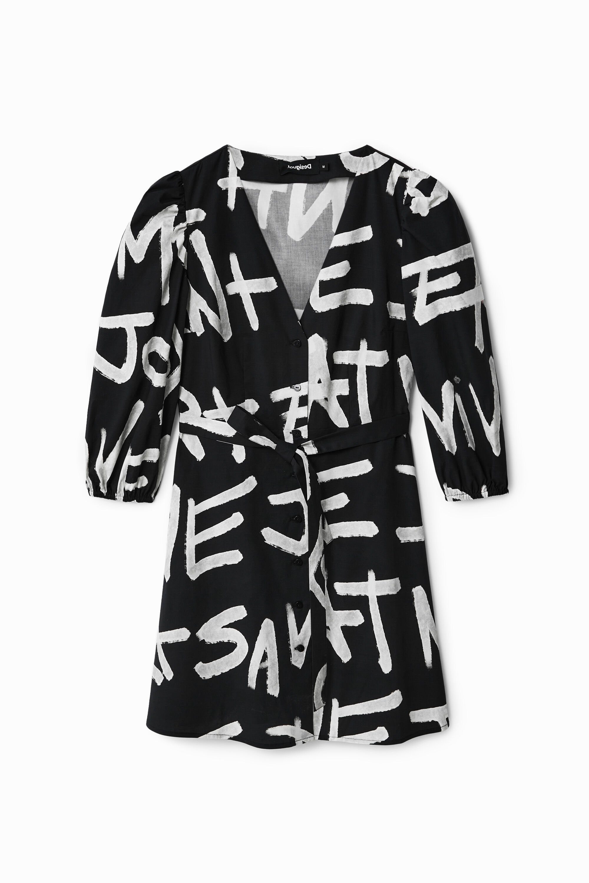 Kurzes Hemdblusenkleid Messages