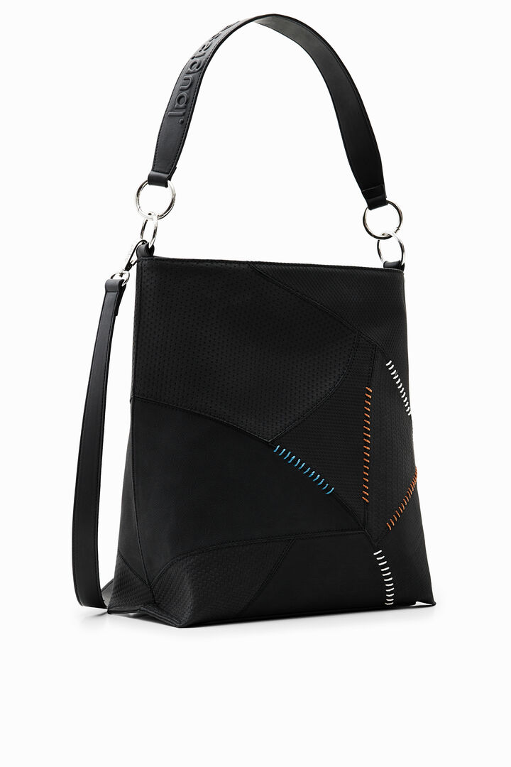 Large patchwork bucket bag | Desigual