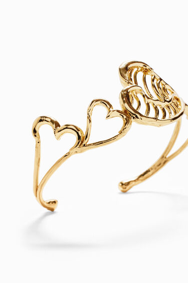 Zalio gold-plated heart bracelet | Desigual