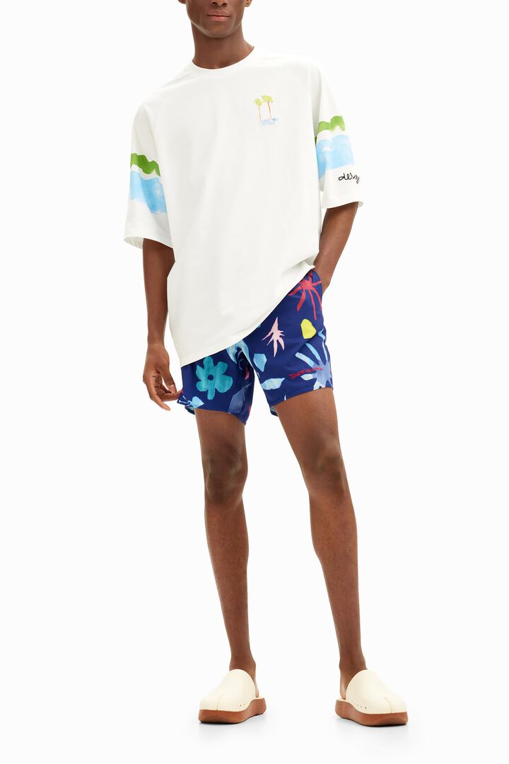 Tropical leaf swimsuit | Desigual