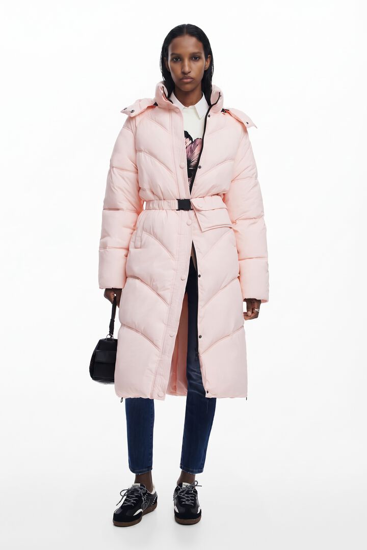 Pink padded coat
