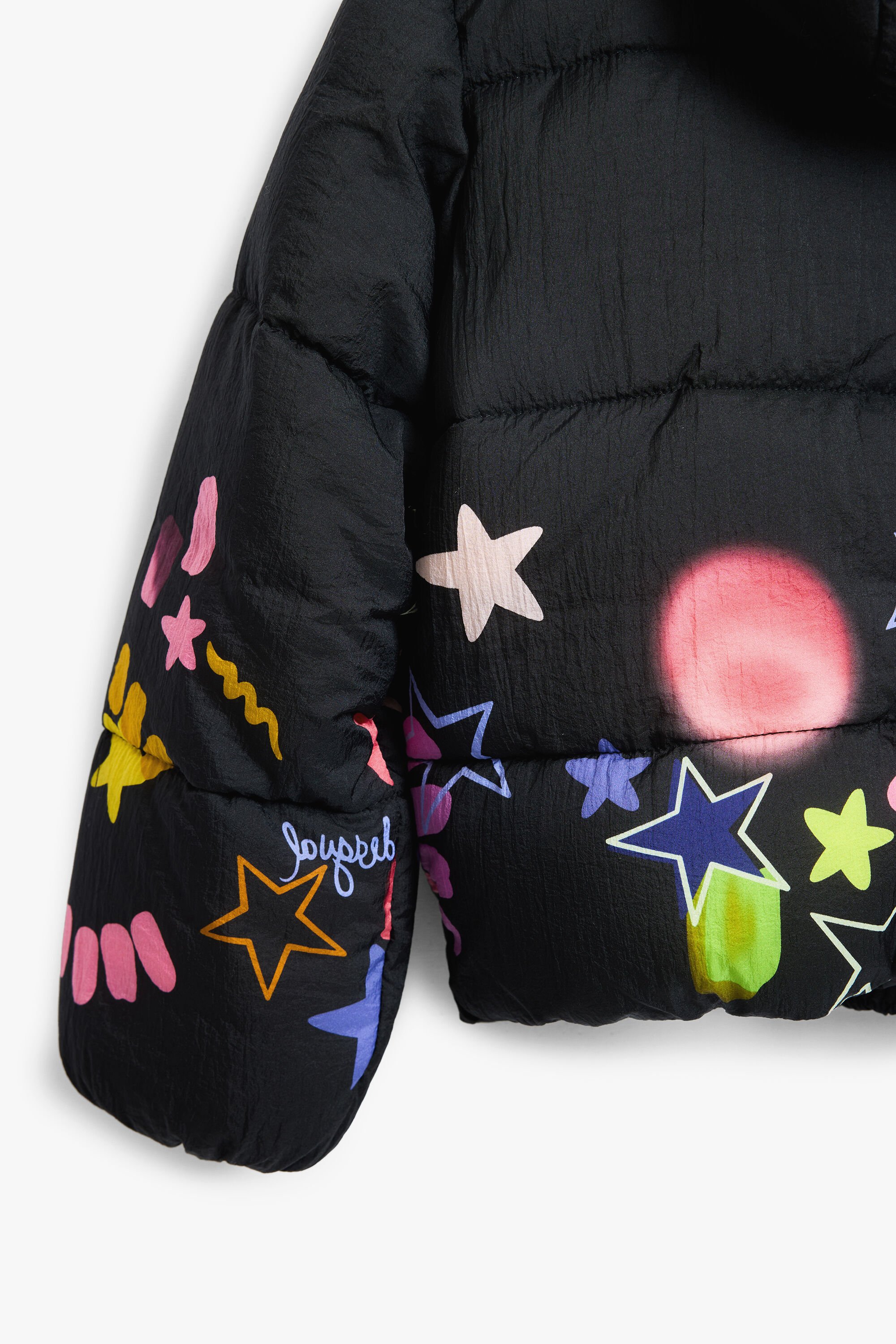 星柄のキルティングコート 女の子用 I Desigual.com