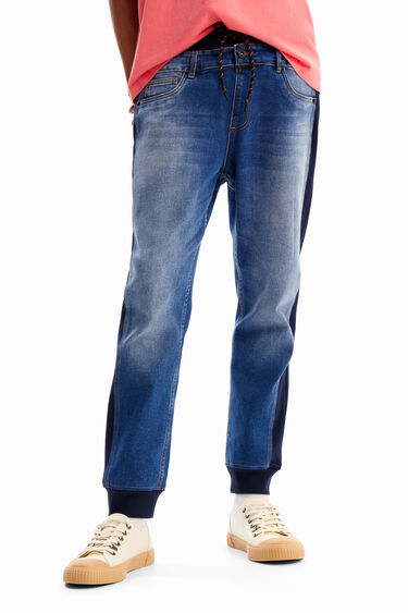 Hybrid denim jogging trousers | Desigual