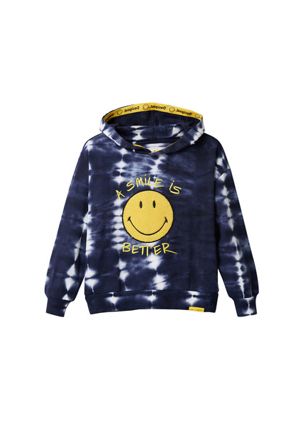 Sweat-shirt Smiley®  tie and dye