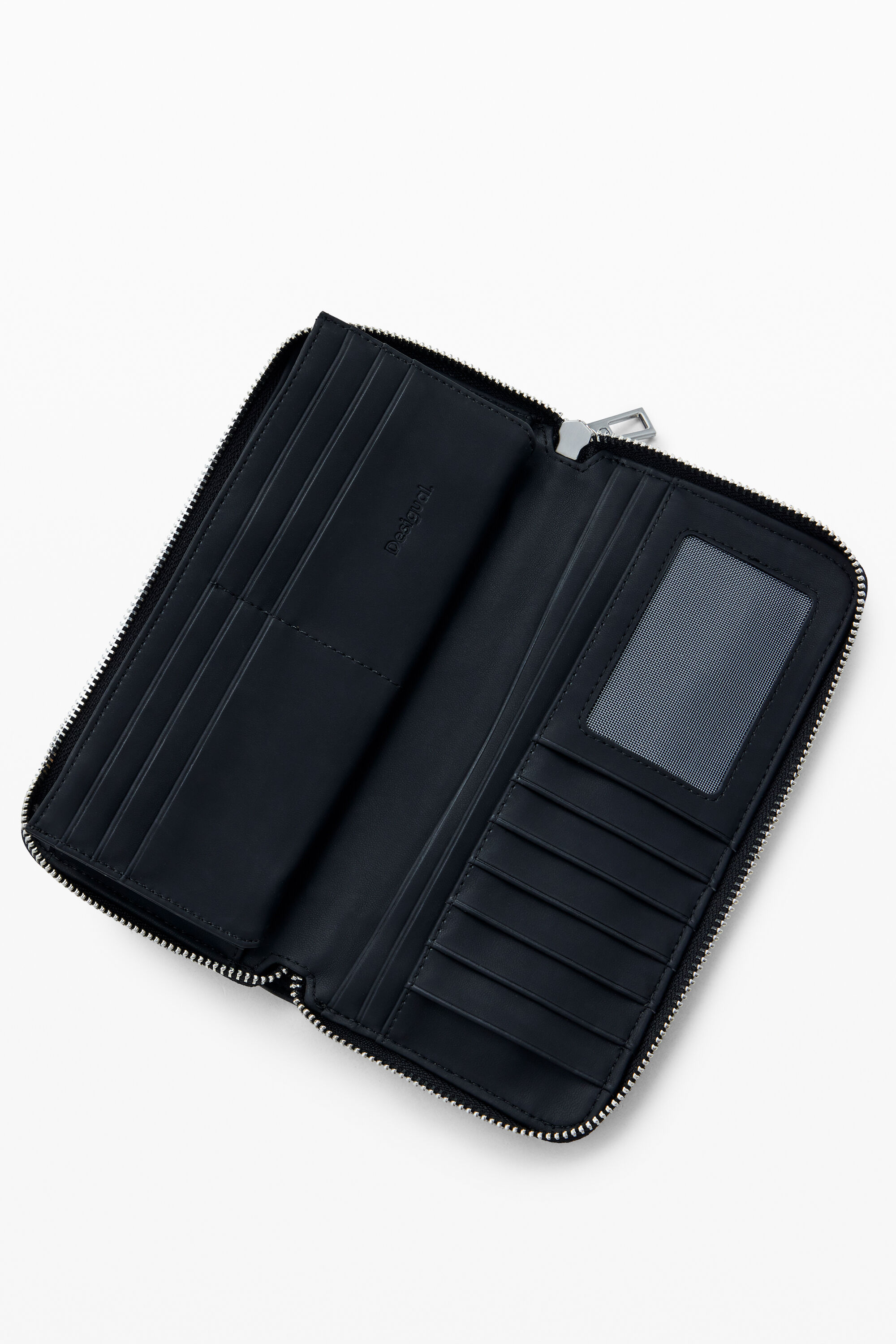 Desigual M Wallet With Studs In Black