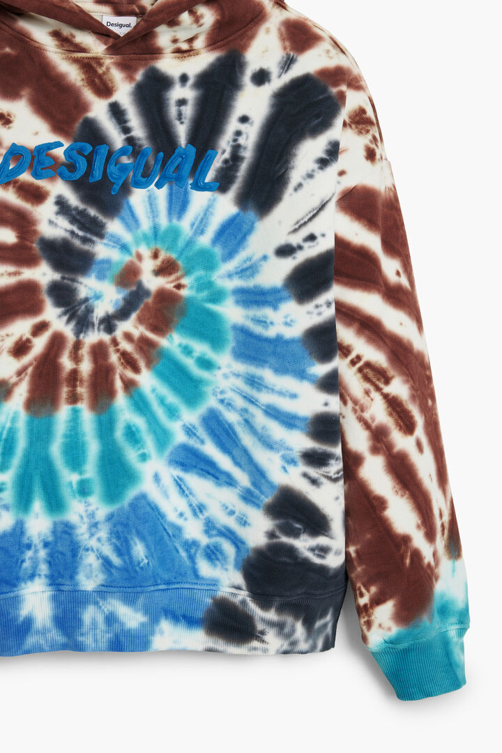 Sweat à capuche Tie-Dye logo | Desigual