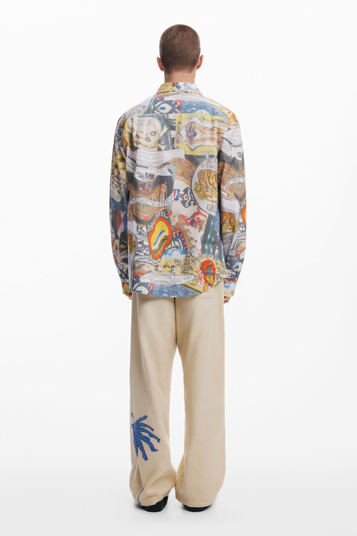 Ethnic collage print shirt | Desigual