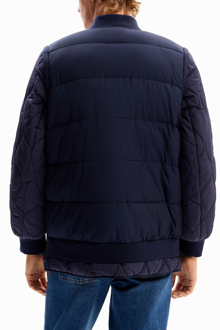 Bomber acolchada desmontable | Desigual
