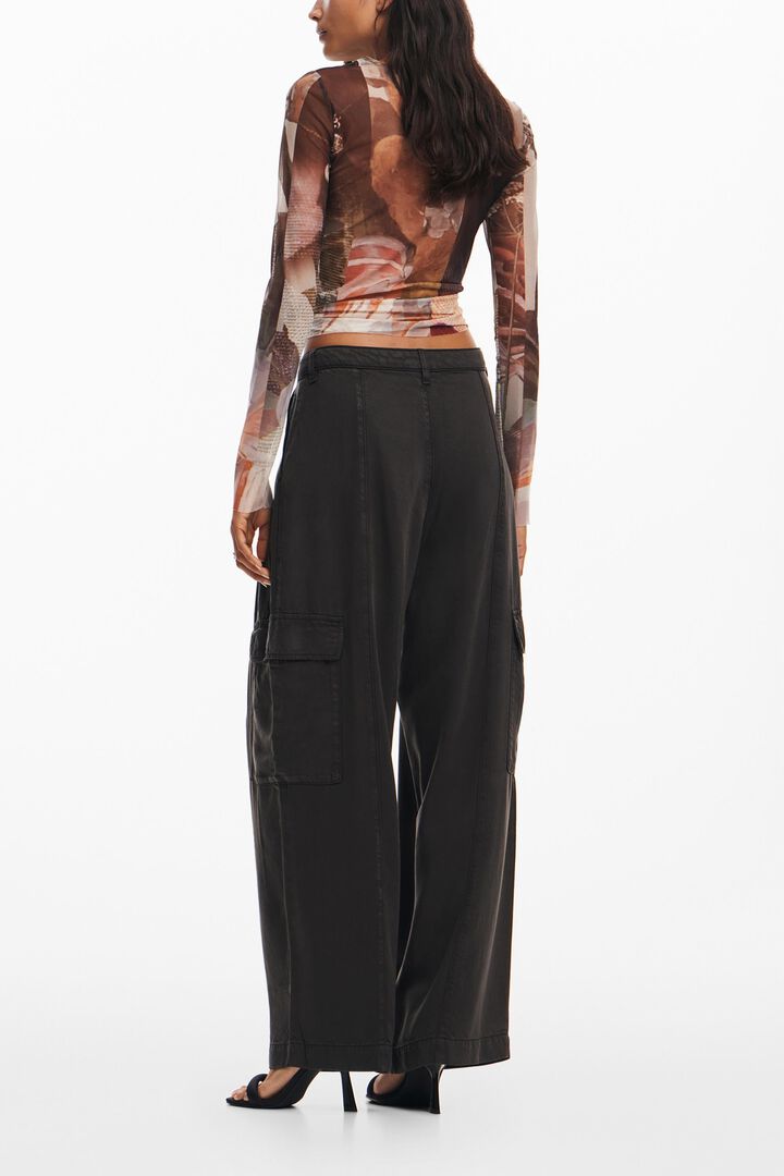 Combinaison Femme Salopette Desigual Pant_lara - Tencel Frais Imprimé Camoflower - Look Unique Salopettes Femme Combinaison Femme Salopette Desigual Pant_lara - Tencel Frais Imprimé Camoflower - Look Unique Salopettes Femme