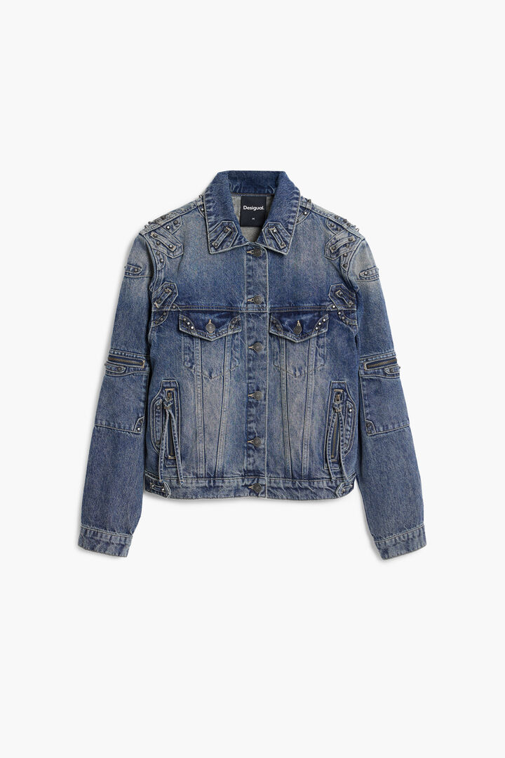 Studded denim jacket | Desigual