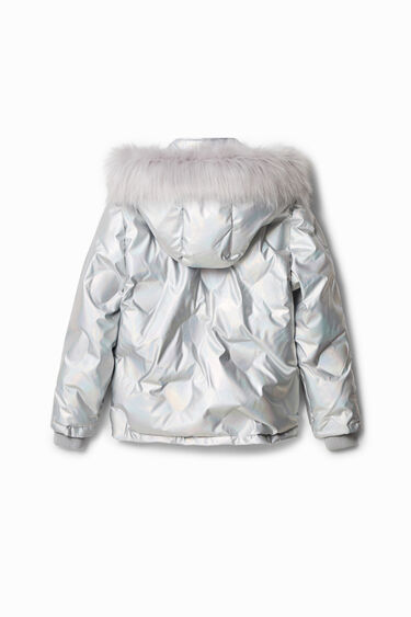 Short padded metallic jacket | Desigual