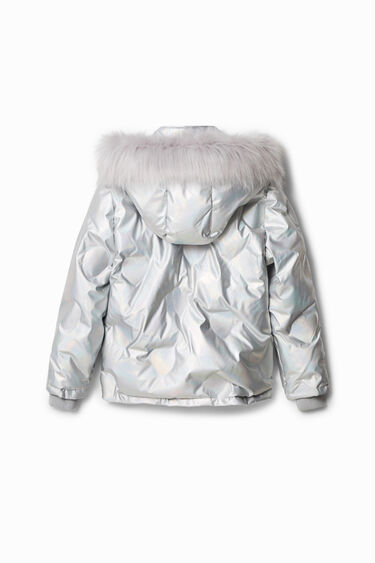 Jaqueta curta padded metal·litzada | Desigual