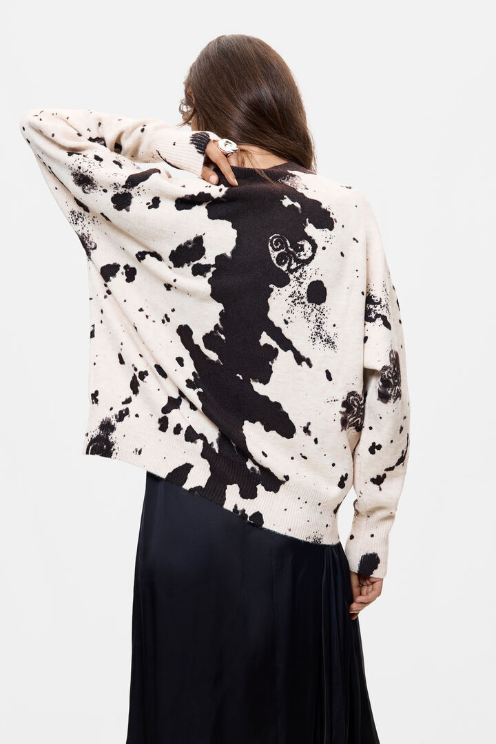 Animal print sweater