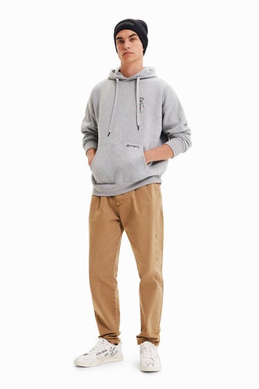 Oversized katoenen hoodie met zak | Desigual