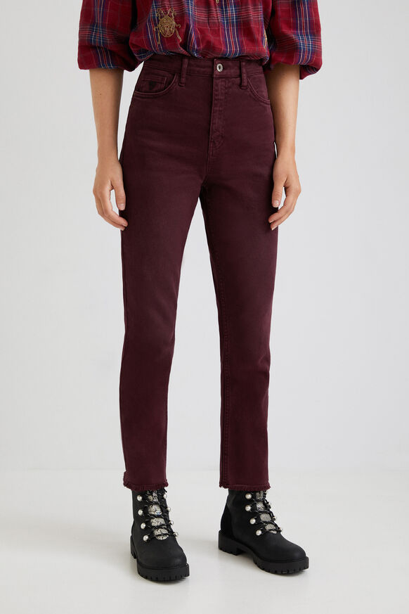Straight ankle grazer trousers | Desigual