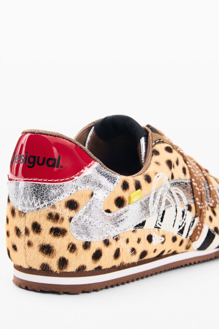 Animal Print Sneakers 100% Leather