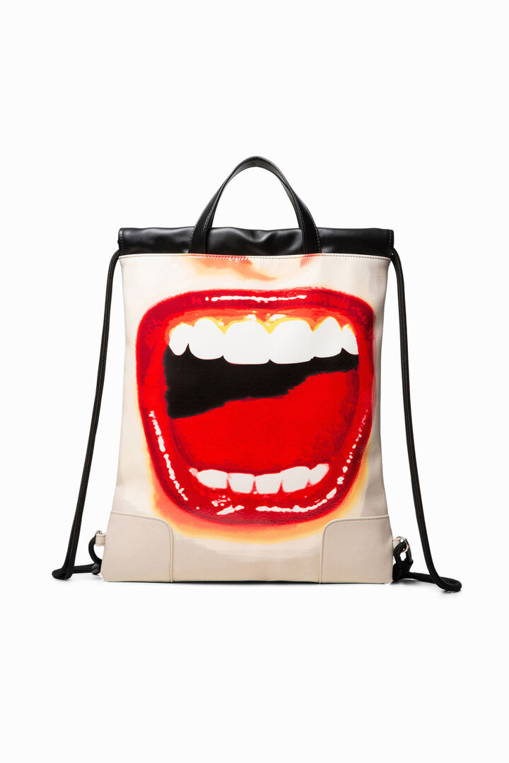 Mochila cordones labios