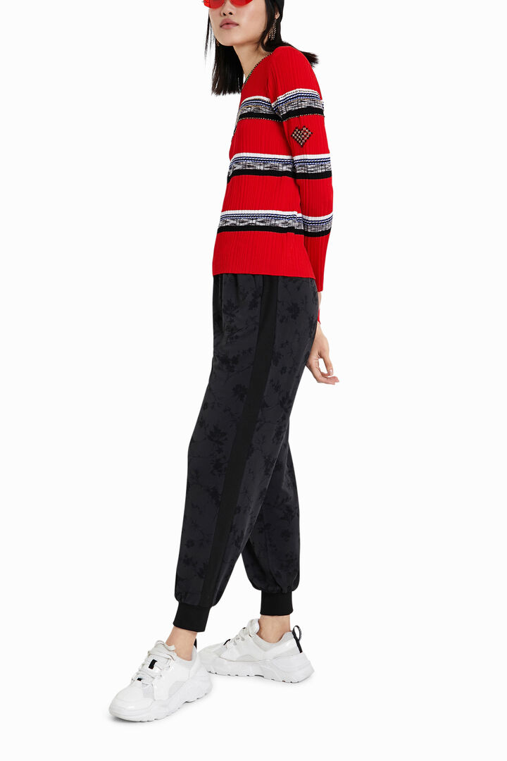 Jersey rayas y pedrería | Desigual
