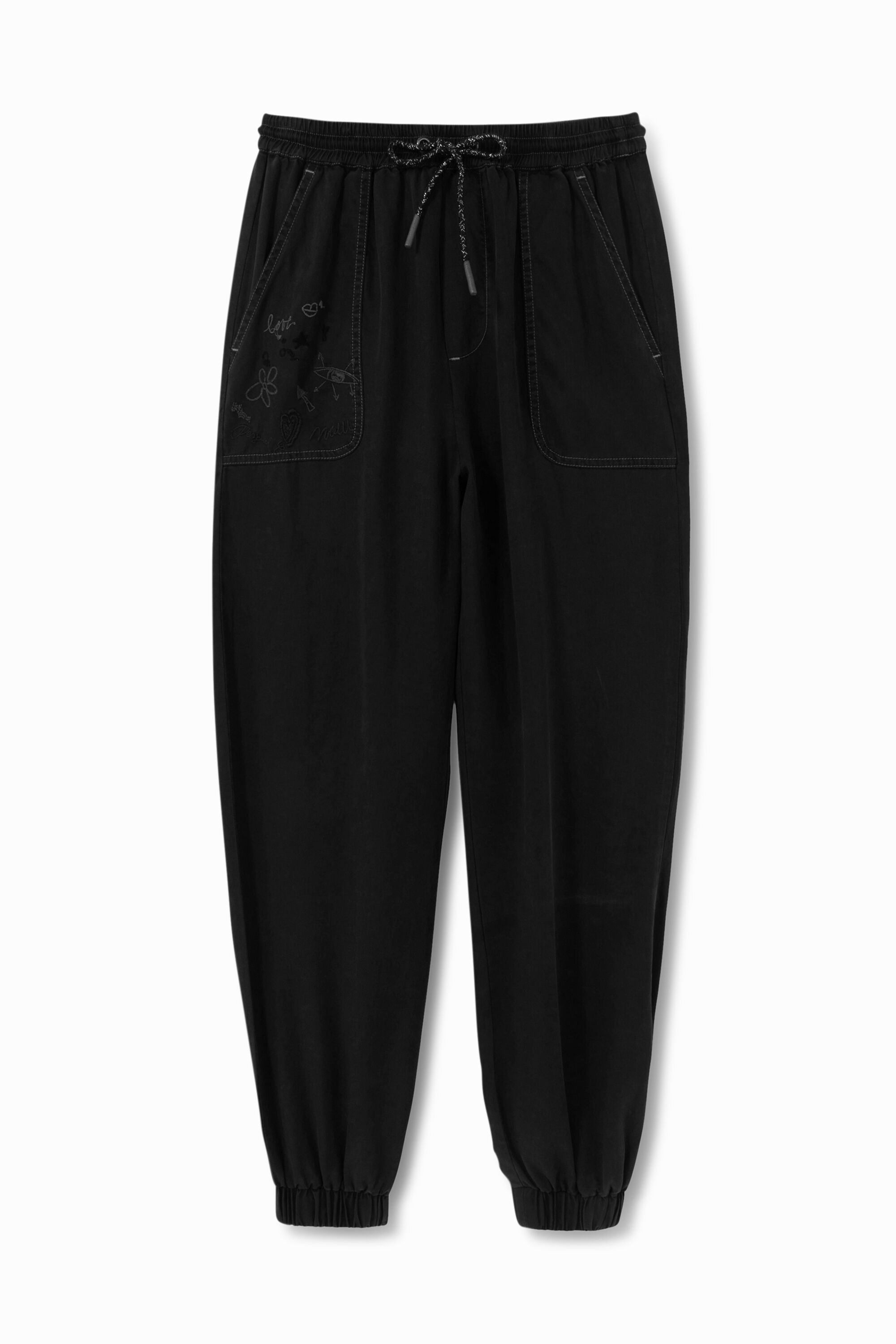 Desigual Pantaloni jogger 100% lyocell